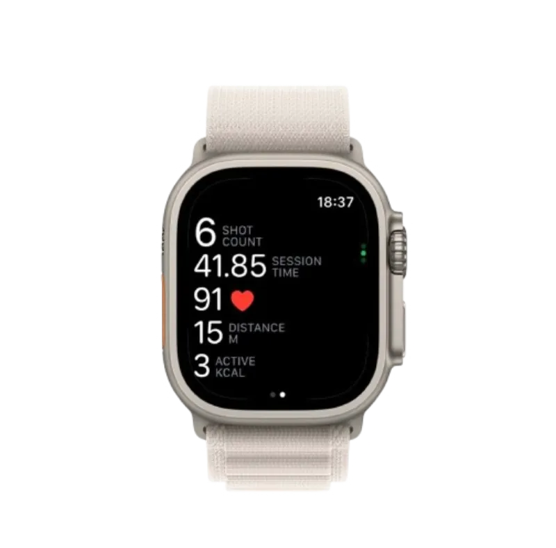 Apple Watch displaying Blast Buddy shot timer app