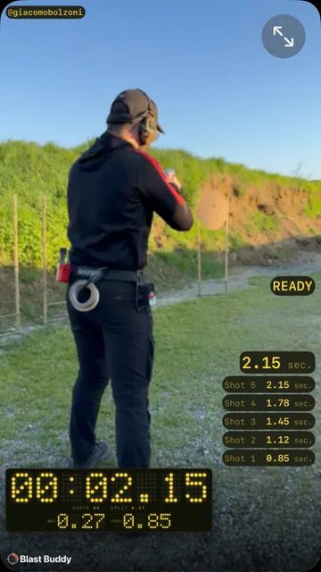Flip-Dot shot timer video overlay preview