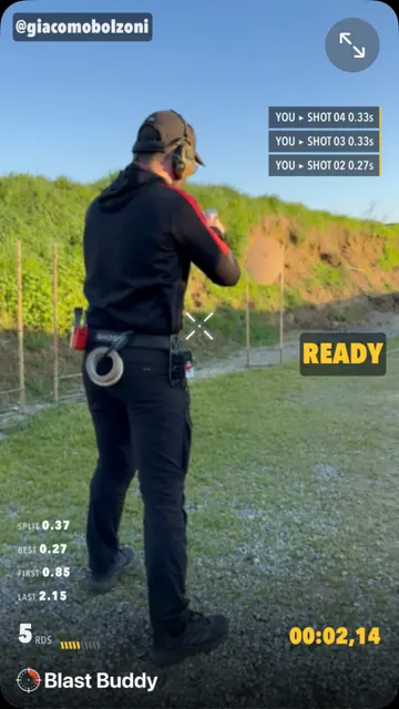 FPS shot timer video overlay preview